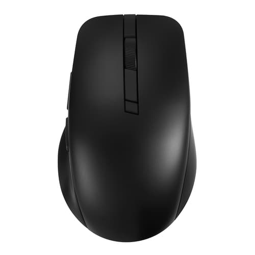 ASUS SmartO MD200 - Mouse - optical - 6 buttons - wireless - 2.4 GHz, Bluetooth 5.0 - USB wireless receiver - secret black — view 1