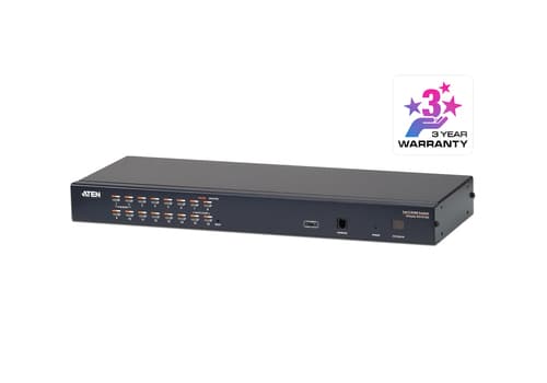 ALTUSEN KH1516A - KVM switch - CAT5 - 16 x KVM port(s) - 1 local user - rack-mountable — view 1