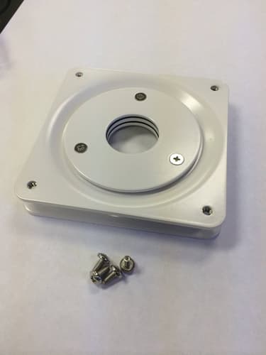 Compulocks Vesa Rotating Plate - Mounting component (swivel plate) - steel - white - wall-mountable, counter - for Compulocks BrandMe VESA Brandable Floor Stand For Tablets White, Space Rise
