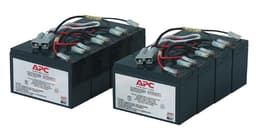 APC Replacement Battery Cartridge #12 - UPS battery - 2 x battery - Lead Acid - black - for P/N: DL5000RMT5U, SU3000R3IX160, SU5000R5TBX114, SU5000R5TBXFMR, SU5000R5XLT-TF3