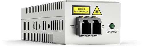 Allied Telesis AT DMC100/LC - Fibre media converter - 100Mb LAN - 100Base-FX, 100Base-TX - RJ-45 / LC multi-mode - up to 2 km - 1310 nm
