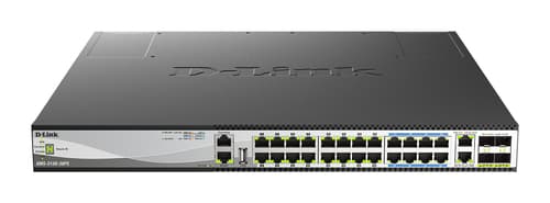 D-Link DMS 3130-30PS - Switch - multi-gigabit - L3 - Managed - 16 x 100/1000/2.5G (PoE+) + 8 x 100/1000/2.5G/5G (PoE++) + 2 x 100/1000/2.5G/5G/10GBase-T + 4 x 10 Gigabit / 25 Gigabit SFP28 - rack-mountable - PoE++ (740 W)