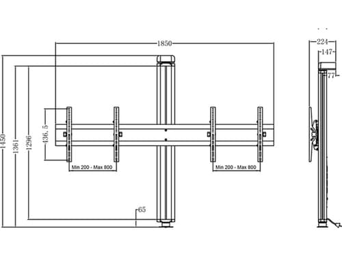*Non Cancellable/Non Returnable (NCNR)* WALL TO FLOOR 145 DUAL BLACK — view 8