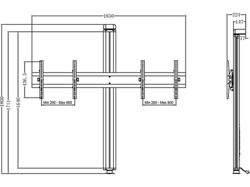*Non Cancellable/Non Returnable (NCNR)* WALL TO FLOOR 180 DUAL BLACK — view 8