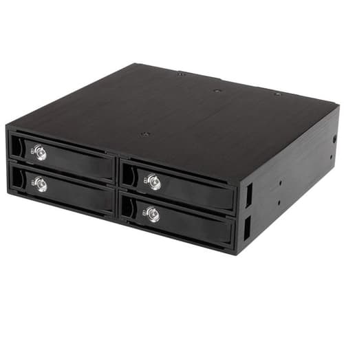 StarTech.com 4-Bay Mobile Rack Backplane for 2.5in SATA/SAS Drives - Hot Swap SSDs/HDDs from 5-15mm - Supports SAS II & SATA III (6 Gbps) - Storage enclosure - 4 bays (SATA-600 / SAS-2) 0 - for P/N: SATBP125VP, SATSASBP125