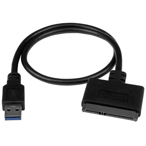 StarTech.com USB 3.1 to 2.5" SATA Hard Drive Adapter - USB 3.1 Gen 2 10Gbps with UASP External HDD/SSD Storage Converter (USB312SAT3CB) - Storage controller - 2.5" - SATA 6Gb/s - USB 3.1 (Gen 2) - black