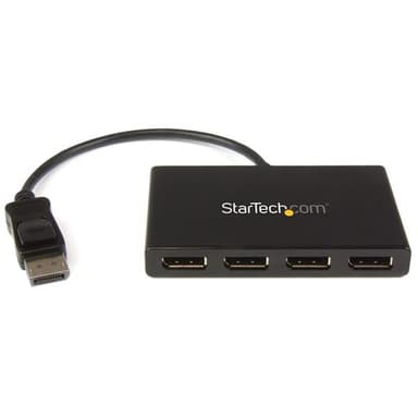 StarTech.com 4-Port Multi Monitor Adapter, DisplayPort 1.2 MST Hub, 4x 1080p, Video Splitter for Extended Desktop Mode on Windows PCs Only, DP to Quad DP Monitors MST Hub - DP Multi Stream Transport Hub (MSTDP124DP) - Video splitter - 4 x DisplayPort - desktop - for P/N: SV231DPU34K, SVA5N3NEUA