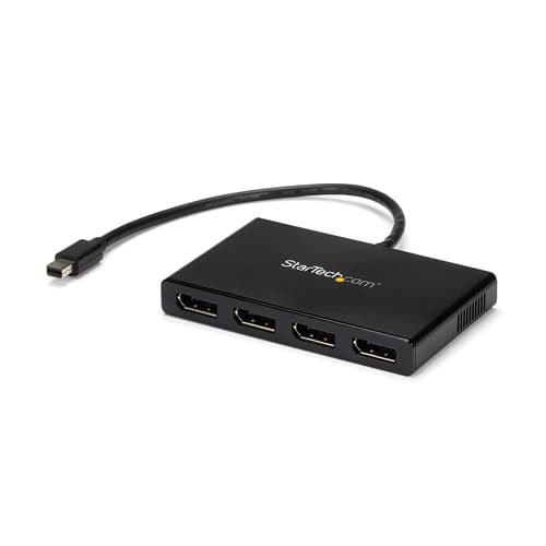 StarTech.com 4 Port Mini DisplayPort MST Hub - 4K 30Hz - Mini DP to DisplayPort Splitter for Multiple Monitors - mDP to DP (MSTMDP124DP) - Video splitter - 4 x DisplayPort - desktop