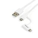 1M 3 FT WHITE APPLE 8-PIN LIGHTNI thumbnail 1
