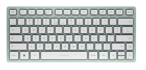 CHERRY KW 7100 MINI BT - Keyboard - wireless - Bluetooth 5.1 - QWERTY - Europe - key switch: CHERRY SX - agave green
