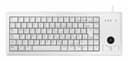 CHERRY Compact-Keyboard G84-4400 - Keyboard - USB - English - light grey thumbnail 1