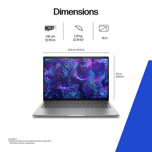 HP ZB8 G1I 16 U7-255H 32/1TB W11P — view 4