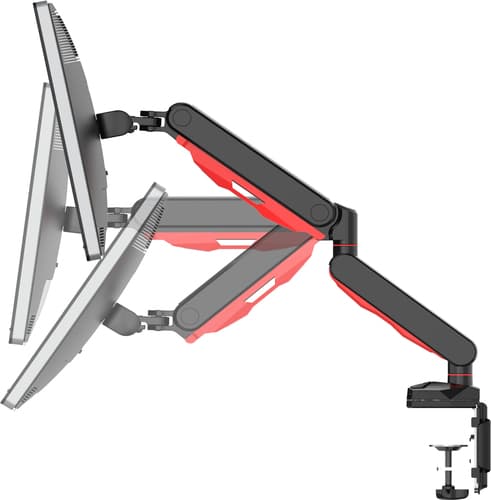 Iiyama DSG3001C-R1 - Mounting kit - adjustable arm - for LCD display - black, dynamic red - screen size: 17"-30" - desk-mountable — view 13