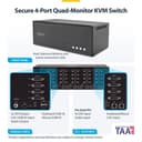 StarTech.com - KVM switch - secure - 4 x KVM port(s) - 1 local user - desktop - TAA Compliant thumbnail 4