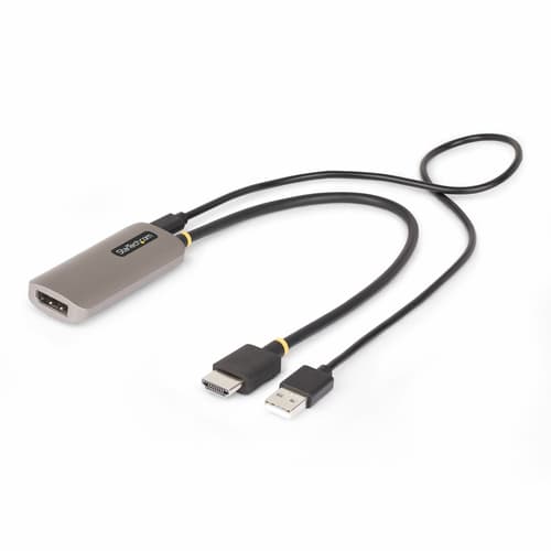 StarTech.com HDMI to DisplayPort Adapter, 8K 60Hz, Active Video Converter - Adapter cable - HDMI male to DisplayPort female - 30 cm - space grey - 8K60Hz support, active, Unidirectional