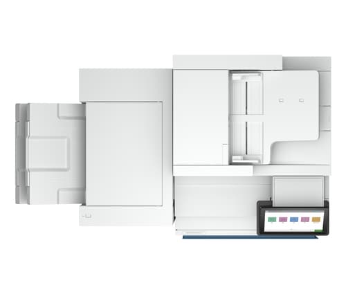 HP LaserJet Enterprise Flow MFP 8601z+ - Multifunction printer - B/W - laser - A3 (297 x 420 mm) (original) - A3/Ledger (media) - up to 70 ppm (copying) - up to 70 ppm (printing) - 2180 sheets - 33.6 Kbps - Gigabit LAN, USB 3.0, USB 2.0 host, USB 3.0 host — view 10