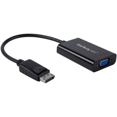 StarTech.com DisplayPort to VGA Adapter with Audio - 1920x1200 - DP to VGA Converter for Your VGA Monitor or Display (DP2VGAA) - DisplayPort / VGA adapter - DisplayPort (M) to HD-15 (VGA), Micro-USB Type B (power only), mini jack (F) - DisplayPort 1.2 - 18.4 m - 1920 x 1200 (WUXGA) support, active - black - for P/N: DK30CH2DEP, DK30CH2DEPUE, TB32DP14, TB32DP2T, TB3DK2DHV, TB3DK2DHVUE, TB3DKDPMAWUE