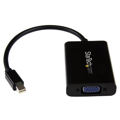 StarTech.com Mini DisplayPort to VGA Adapter with Audio - Mini DP to VGA Converter - 1920x1200 (MDP2VGAA) - Video converter - DisplayPort - VGA - black