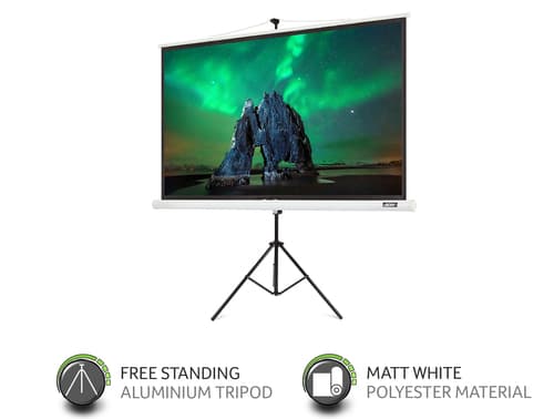 Acer T82-W01MW - Projection screen with tripod - 82.5" (210 cm) - 16:10 - white — view 4