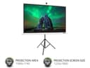 Acer T82-W01MW - Projection screen with tripod - 82.5" (210 cm) - 16:10 - white thumbnail 2