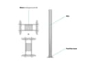*Non Cancellable/Non Returnable (NCNR)* STAND 180 SINGLESILVERW.FLOORMOUNT thumbnail 8