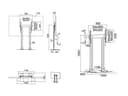 *Non Cancellable/Non Returnable (NCNR)* STAND 180 DUAL PILLAR FLOORBASE SIL thumbnail 6