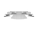 *Non Cancellable/Non Returnable (NCNR)* 210 DUAL PILLAR FLOORBASE SILVER thumbnail 6