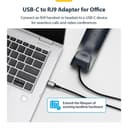 StarTech.com USB-C to RJ9 Adapter for Office Phone Handset or Wired/Wireless Headset, Use Existing Landline Hardware, 6ft/1.8m, For Laptop/Desktop Computer/Mobile - Headset adapter - 24 pin USB-C male to RJ-9 male - 1.8 m - black - bus powered thumbnail 7