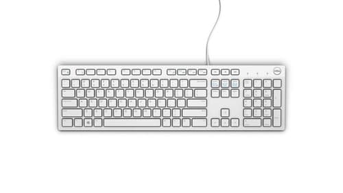 Dell KB216 - keyboard - QWERTY - UK - white Input Device — view 3