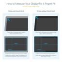 StarTech.com Monitor Privacy Screen for 32 inch Display, Widescreen Computer Monitor Security Filter, Blue Light Reducing Screen Protector (PRIVSCNMON32) - Display privacy filter - 32" wide - transparent