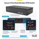 StarTech.com - KVM / audio / USB switch - 4 x KVM / audio / USB - 1 local user - desktop thumbnail 4