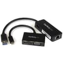 StarTech.com 2-in-1 Accessory Kit for Surface and Surface Pro 4 - mDP to HDMI / VGA - USB 3.0 GbE - Works with Surface Pro 3 and Surface 3 (MSTS3MDPUGBK) - Notebook accessories bundle - black - for Microsoft Surface 3, Pro 2, Pro 3, Pro 4 thumbnail 1