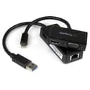 StarTech.com 2-in-1 Accessory Kit for Surface and Surface Pro 4 - mDP to HDMI / VGA - USB 3.0 GbE - Works with Surface Pro 3 and Surface 3 (MSTS3MDPUGBK) - Notebook accessories bundle - black - for Microsoft Surface 3, Pro 2, Pro 3, Pro 4 thumbnail 2