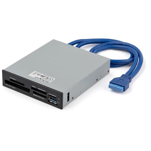 StarTech.com USB 3.0 Internal Multi-Card Reader with UHS-II Support - SecureDigital/Micro SD/Memory Stick/Compact Flash Memory Card Reader (35FCREADBU3) - Card reader - 3.5" (CF I, CF II, MS, MS PRO, MMC, SD, MS Duo, MS PRO Duo, miniSD, microSD, SDHC, MS Micro, microSDHC, SDXC, MS XC, MS PRO-HG) - USB 3.0