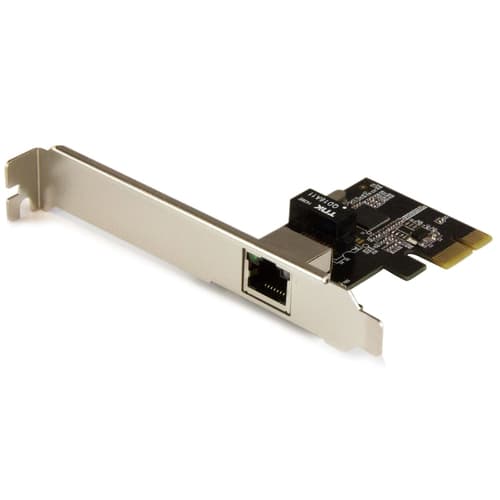 StarTech.com 1-Port Gigabit Ethernet Network Card - PCI Express, Intel I210 NIC - Single Port PCIe Network Adapter Card with Intel Chipset (ST1000SPEXI) - Network adapter - PCIe low profile - 1GbE - 1000Base-T - black