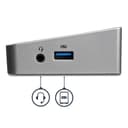StarTech.com Triple Monitor USB 3.0 Laptop Docking Station - 4K HDMI, 2x DisplayPort - Universal USB Dock for Windows & Mac OS (10.14 & Above) (USB3DOCKH2DP) - Docking station - USB - 1GbE - for P/N: ARMBARTRIO2, ARMTRIO, LTLOCK