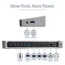 StarTech.com Triple Monitor USB 3.0 Laptop Docking Station - 4K HDMI, 2x DisplayPort - Universal USB Dock for Windows & Mac OS (10.14 & Above) (USB3DOCKH2DP) - Docking station - USB - 1GbE - for P/N: ARMBARTRIO2, ARMTRIO, LTLOCK