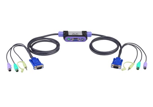 ATEN CS-62A - KVM / audio switch - 2 x KVM / audio - 1 local user - desktop