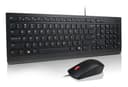 Lenovo Essential Wired Combo - keyboard and mouse set - QWERTY - UK - black Input Device thumbnail 2