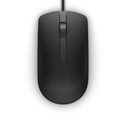 Dell MS116 - Mouse - optical - 2 buttons - wired - USB - black - retail