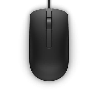 Dell MS116 - Mouse - optical - 2 buttons - wired - USB - black - retail