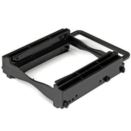 StarTech.com Dual 2.5" SSD/HDD Mounting Bracket for 3.5" Drive Bay - Tool-Less Installation - 2-Drive Adapter Bracket for Desktop Computer (BRACKET225PT) - Storage bay adapter - 3.5" to 2 x 2.5" - black - for P/N: M2E4SFF8643, PEX4SFF8643, U2M2E125