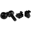 StarTech.com M6 Cage Nuts and Screws - 50 Pack - 12mm Rack Screws and Cage Nuts - Black (CABSCREWM6B) - Rack screws and nuts - black - for P/N: RACK-18U-20-WALL-OA, RACK-21U-20-WALL-OA, RACK-24U-20-WALL-OA, RK12OD2, RK3236BKF thumbnail 1