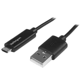 StarTech.com 1m / 3ft USB to Micro USB Cable with LED Charging Light - M/M USB to Micro USB Charging Cable - USB Charger Cable (USBAUBL1M) - USB cable - Micro-USB Type B (M) to USB (M) - 1 m - black
