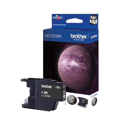 Brother LC1220BK - Black - original - blister with acoustic / electromagnetic alarm - ink cartridge - for Brother DCP-J525, DCP-J725, DCP-J925, MFC-J430, MFC-J625, MFC-J825, MyMio MFC-J825