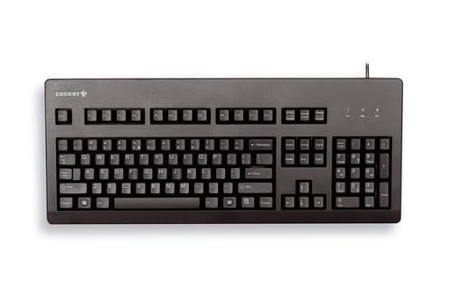 CHERRY G80-3000 - Keyboard - PS/2, USB - US - key switch: CHERRY MX Brown - black