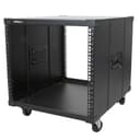 StarTech.com 9U Open Frame Rack with Wheels - 4 Post 23" Deep Portable Open Frame Cabinet for 19" Network, Data & Server Equipment - 220 lbs capacity (RK960CP) - Rack - black - 9U - 23" thumbnail 1
