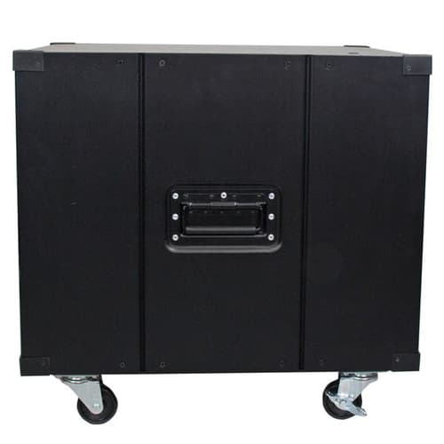StarTech.com 9U Open Frame Rack with Wheels - 4 Post 23" Deep Portable Open Frame Cabinet for 19" Network, Data & Server Equipment - 220 lbs capacity (RK960CP) - Rack - black - 9U - 23" — view 4
