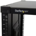 StarTech.com 9U Open Frame Rack with Wheels - 4 Post 23" Deep Portable Open Frame Cabinet for 19" Network, Data & Server Equipment - 220 lbs capacity (RK960CP) - Rack - black - 9U - 23" thumbnail 2