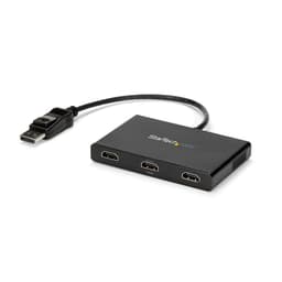 StarTech.com 3-Port Multi Monitor Adapter, DisplayPort 1.2 to HDMI MST Hub, Triple 1080p HDMI Monitor, Video Splitter for Extended Desktop Mode on Windows PCs Only, DP to 3x HDMI MST Hub - Multi Stream Transport (MSTDP123HD) - Video/audio splitter - 3 x HDMI - desktop - AC 100/240 V